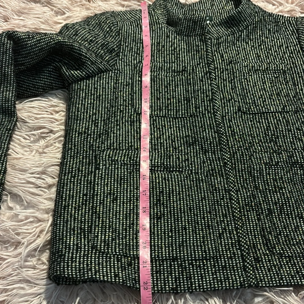 J Crew Metallic Tweed Cropped Blazer Jacket - Picture 10 of 10